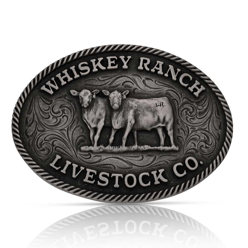 5899 Officially Licensed Whiskey Bent Western Belt Buckle Livestock Co.